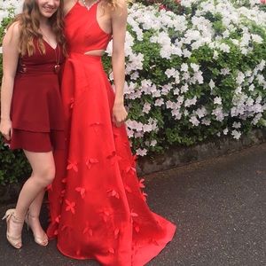 Red prom dress